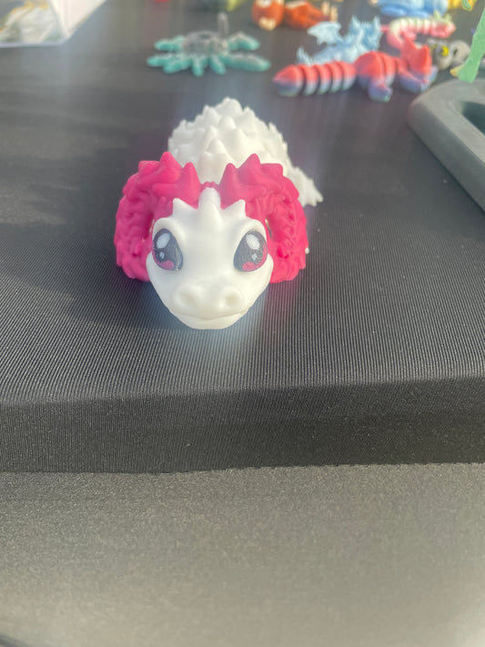 29 Pink &White  dragon