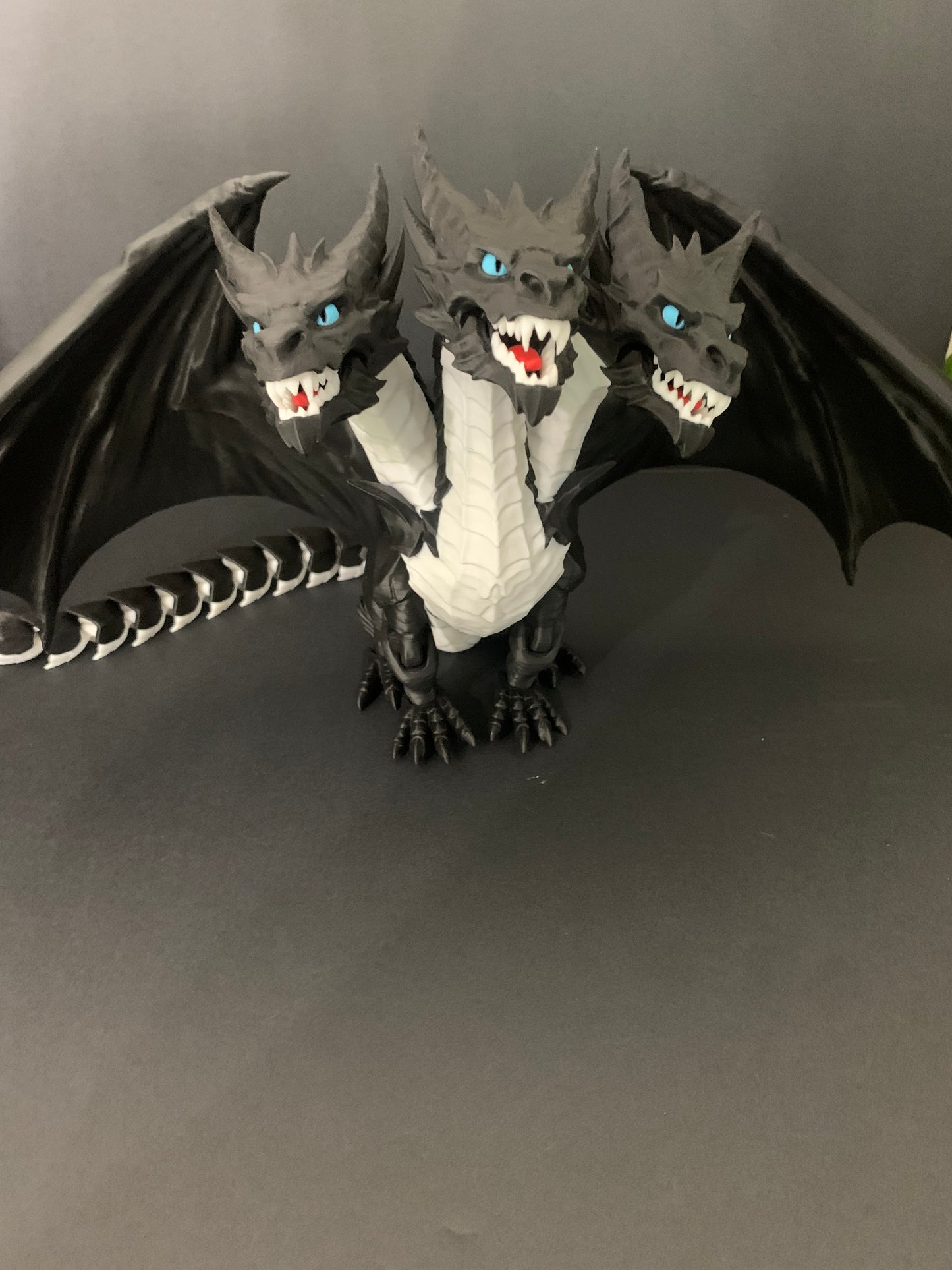 Fierce Three-Headed Dragon - Articulated 3D Printed Fantasy Figurine
